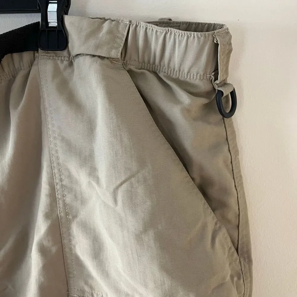 The North Face XXL Convertible Hiking Pants Khaki Tan Zip Off Cargo Shorts